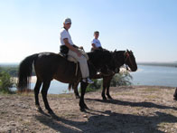 Te paard op de ranch